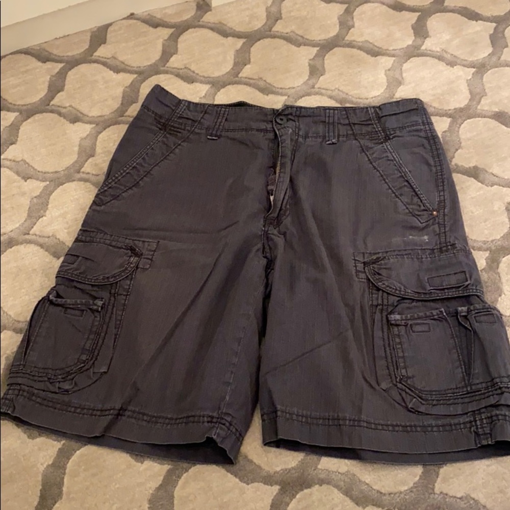Mens grey color cargo shorts Public Opinion sze 32